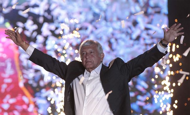 Andrés Manuel López Obrador eli AMLO on voittanut Meksikon presidentinvaalit noin 53 prosentin äänienemmistöllä.