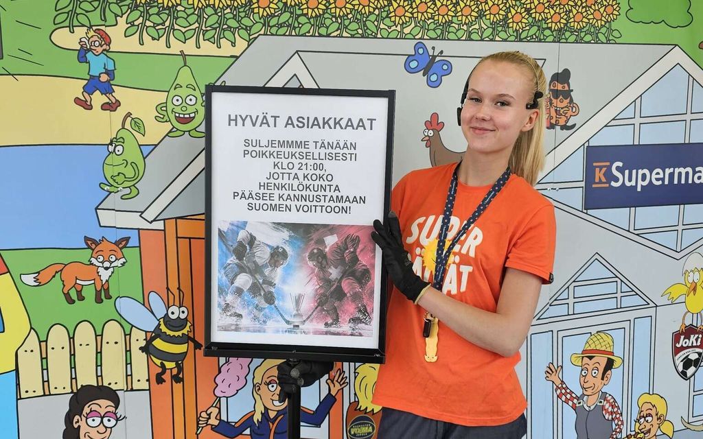 K-kauppias laittoi kaupan kiinni Leijonien takia