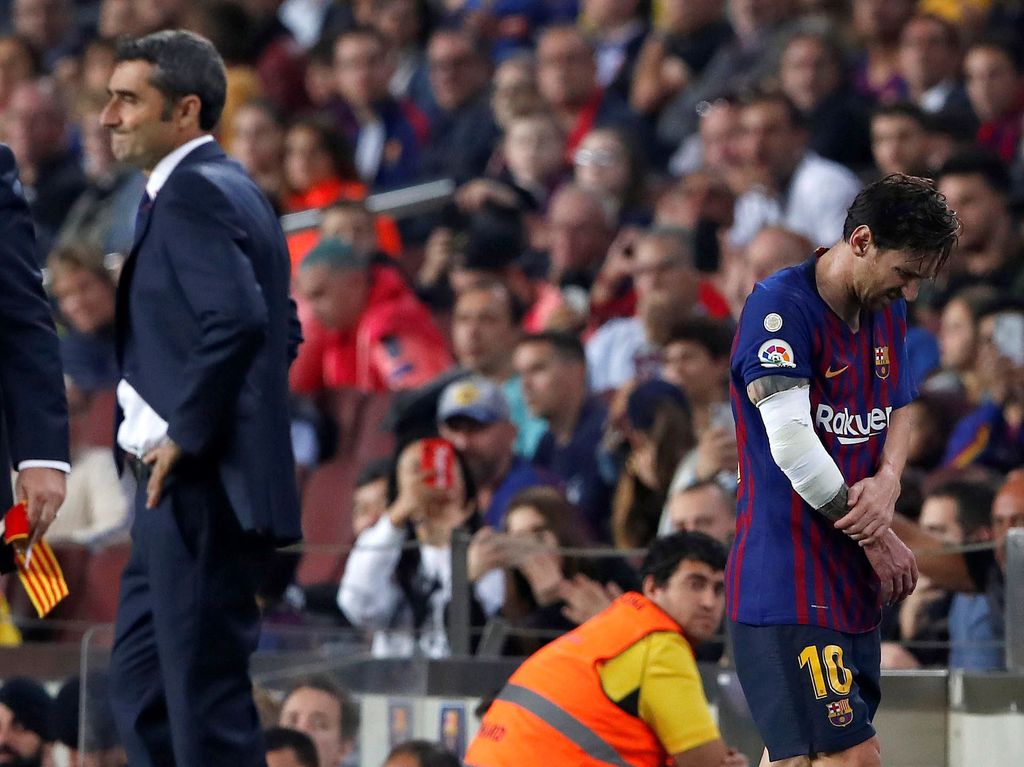 Leo Messi mursi kätensä, Barcelona jyräsi Sevillan  - argentiinalainen joutuu jättämään El Clasicon väliin