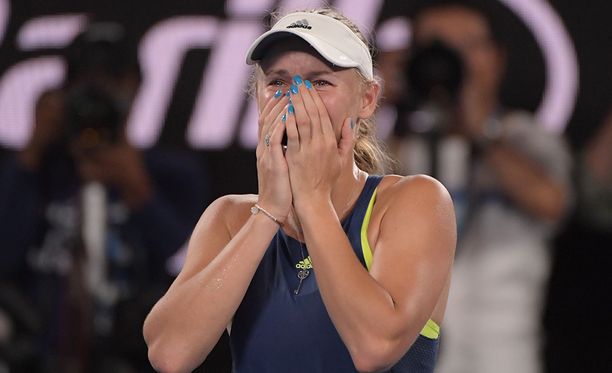 Caroline Wozniacki nappasi uransa ensimmäisen suurturnausvoittonsa.