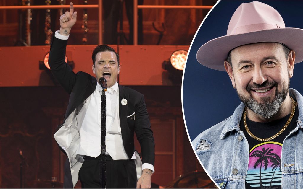 Esko Eerikäinen julkaisi yhteiskuvan Robbie Williamsin kanssa – Laulajan paita sai seuraajat tolaltaan 