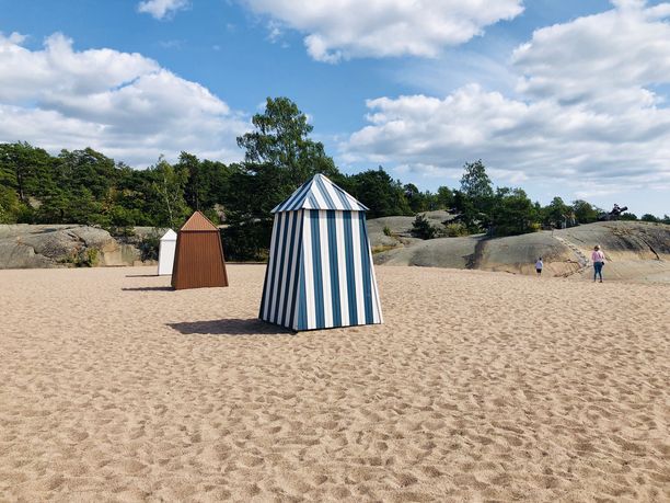 Hangon rannoilla on eurooppalaista tunnelmaa.