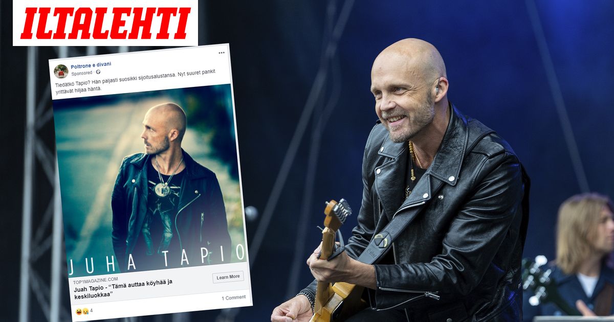 Juha Tapion osana Facebook-huijausta – artisti kommentoi tapausta
