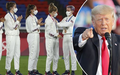 Donald Trump tylyttää Yhdysvaltain naisten jalkapallo­joukkuetta olympia­pronssista – kertoi tietävänsä, miten maa voisi taas voittaa kultaa