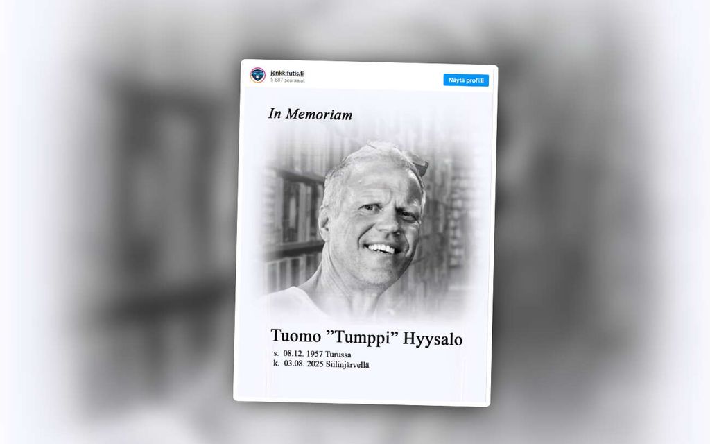 Lajilegenda Tuomo Hyysalo kuoli Siilinjärven tragediassa