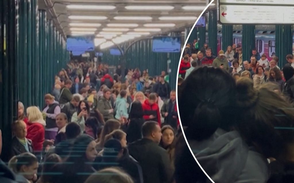 Video: Kiovalaiset hakeutuivat turvaan metroasemalle – löytävät lohtua kansan­lauluista