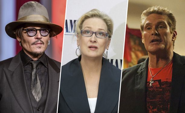 Missä televisiosarjoissa Johnny Depp, Meryl Streep ja David Hasselhoff ovat vierailleet?