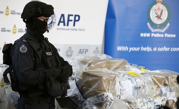 Australiassa maan historian suurin huumetakavarikko - satoja kiloja  kokaiinia poliisin haaviin