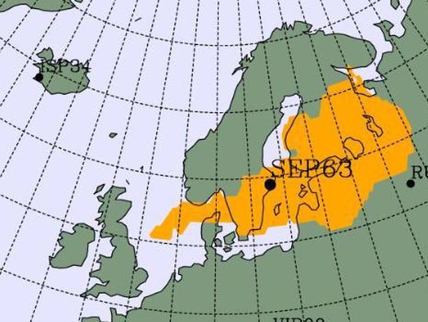 Ydinkoekieltosopimuksen noudattamista valvova CTBTO-järjestö julkaisi arvion siitä, millä alueella radioaktiivista säteilyä Pohjoismaiden yllä on.