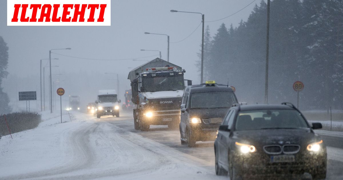 Pelti rytissyt liikenteessä – ”Liukasta on, todella liukasta”
