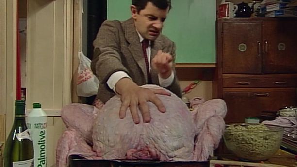 Mr. Bean tarjoilee brittikomediaa. Illan jouluspesiaalissa kalkkuna aiheuttaa kirjaimellisesti päänvaivaa.