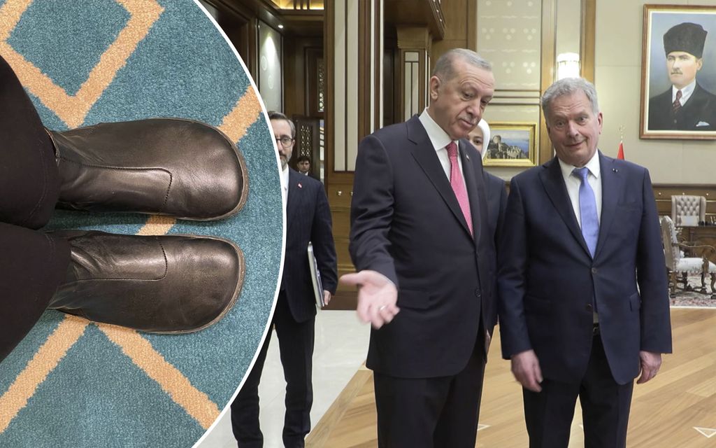 Katso video: Erdoğan huolestui Iltalehden kuvaajan kengistä Nato-tapaamisessa – halusi tarjota uudet