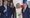 Valtiovierailun isäntäpari presidentti Donald Trump ja Melania Trump näyttäytyivät kameroiden edessä yhdessä Ranskan presidenttiparin kanssa Valkoisen talon edessä maanantaina 23.4.2018.