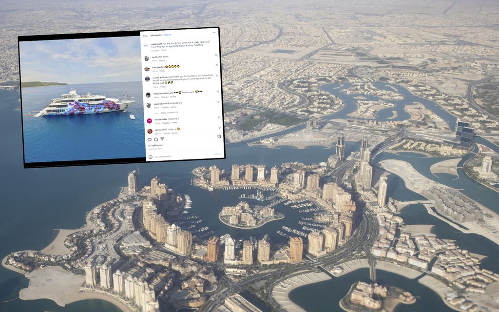 Täällä majoittuvat vain superrikkaat: Qatarissa kelluu mieletön ökyjahti