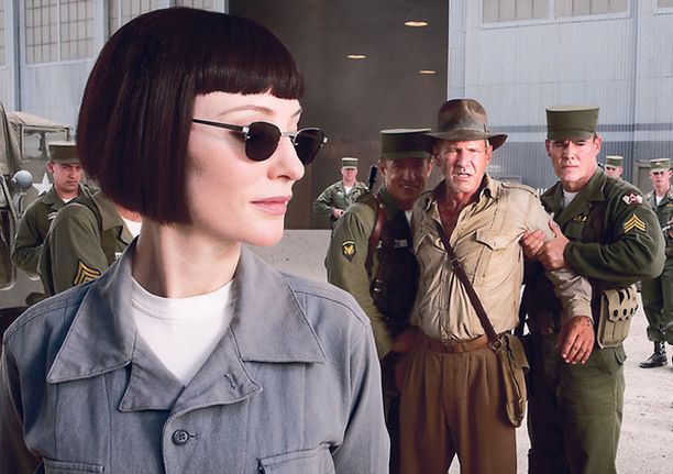 Cate Blanchettin esittämä Stalinin agentti kiusaa Harrison Fordia.