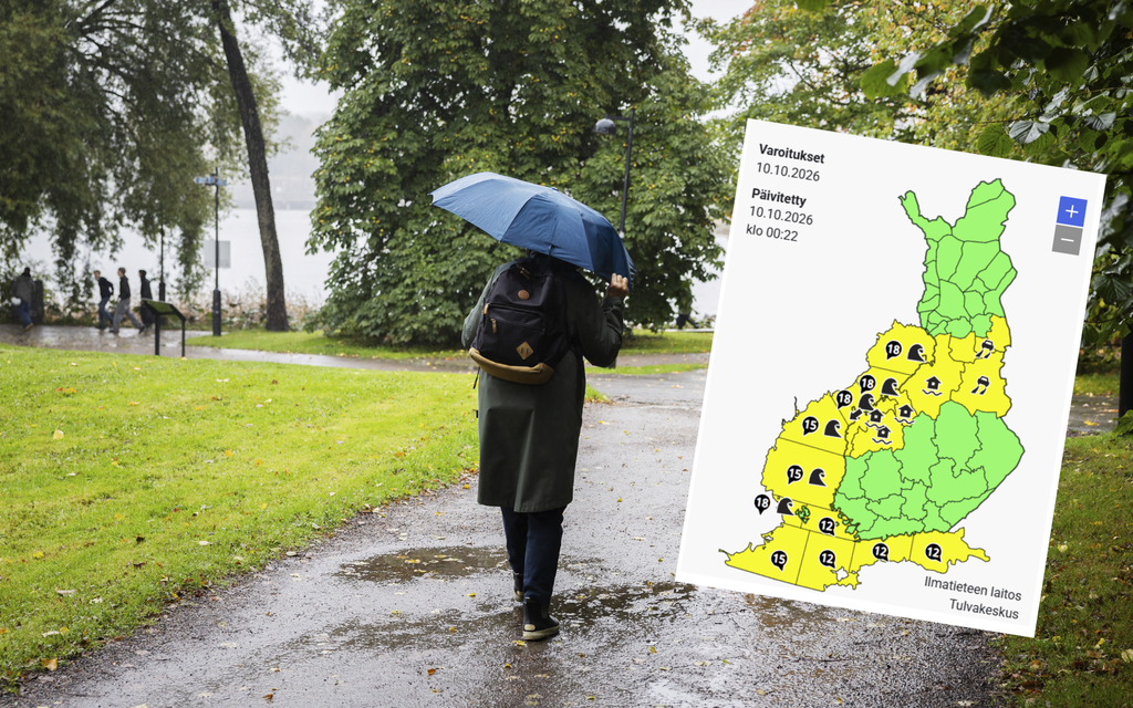 Syyslomasäässä kylmä käänne: Täällä yölämpötila voi pudota 10 pakkas­asteeseen