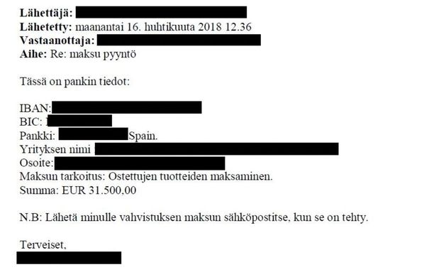 Poliisi jakoi kuvat: Varo tällaisia sähköpostiviestejä ...