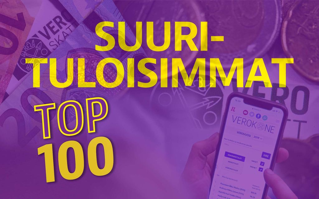 Sata suuri­tuloisinta suomalaista – He tienasivat eniten
