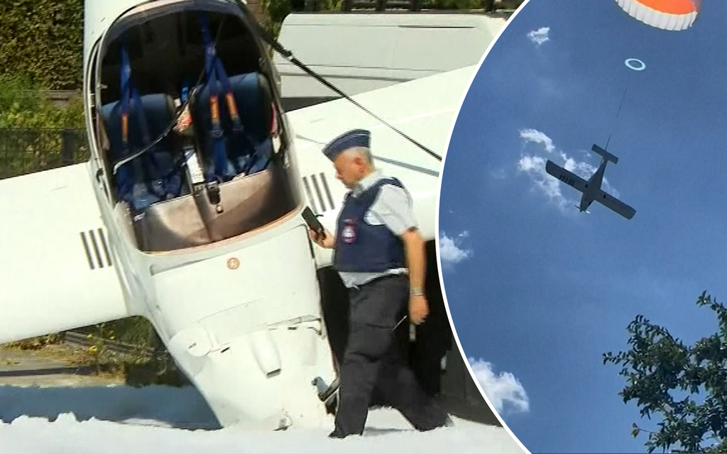 Lentokone harvoin putoaa näin rauhallisesti taivaalta - hämmentävä video Belgiasta