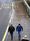 Epäillyt myrkyttäjät Ruslan Boshirov (vas.) ja Aleksandr Petrov kulkemassa Salisburyssa Fisherton Roadilla sunnuntaina, maaliskuun 4. päivänä kello 13.05.