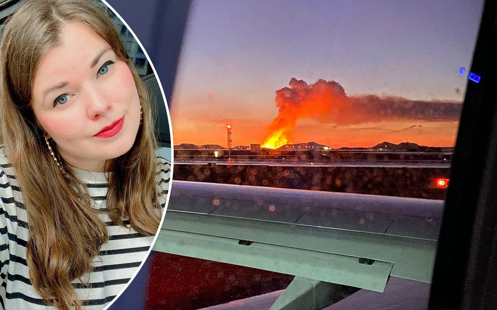 Lentokoneen matkustajat seurasivat mykistyneenä tulivuoren­purkausta – Näin suomalainen Oona kuvailee näkemäänsä