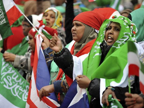 Mielenosoittajat vaativat Somalimaan tunnustamista Lontoossa 2012.
