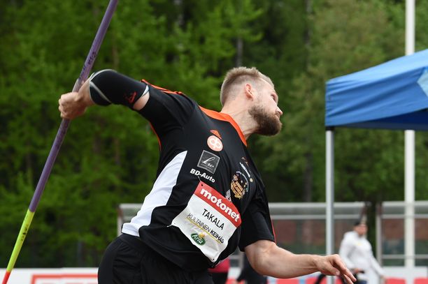 Teo Takala heitti lauantaina Vantaalla neljänneksi ennätyksellään 77,97.