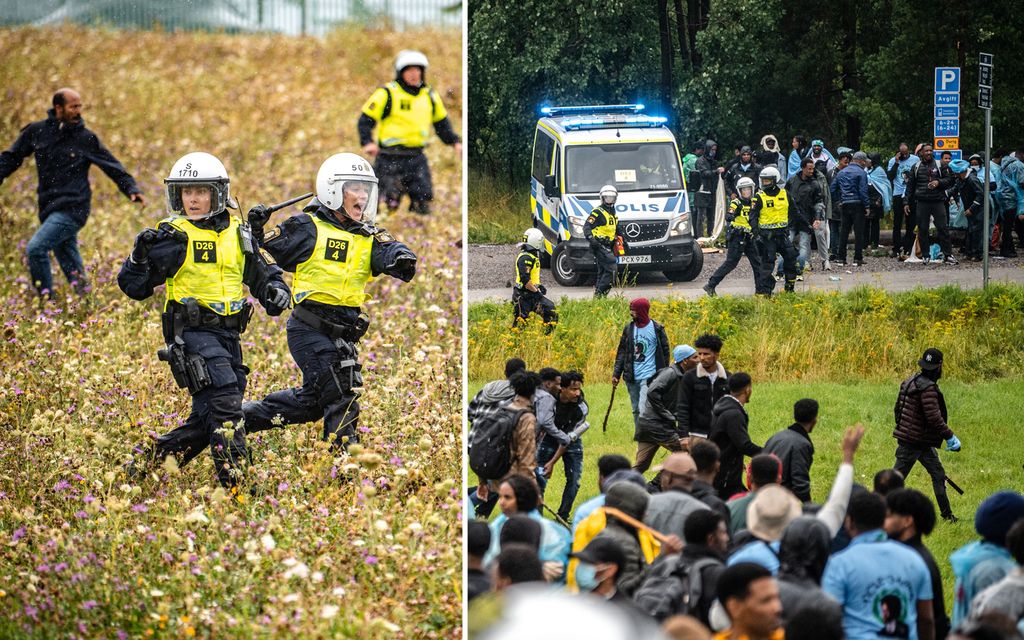 Poliisi varautuu uuteen kaaokseen festivaalilla Ruotsissa – Bussi­lasteittain mielen­osoittajia matkalla ulkomailta