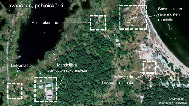 Satelliittikuvat paljastavat Venäjän toimet Suomenlahden suljetuilla  saarilla