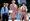 Matthew Lawrence, Lisa Jakub, Robin Williams, Mara Wilson ja Sally Field elokuvassa Mrs. Doubtfire – Isä sisäkkönä.