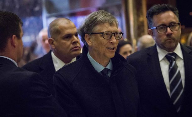 Bill Gates Trump Towerissa joulukuussa 2016.