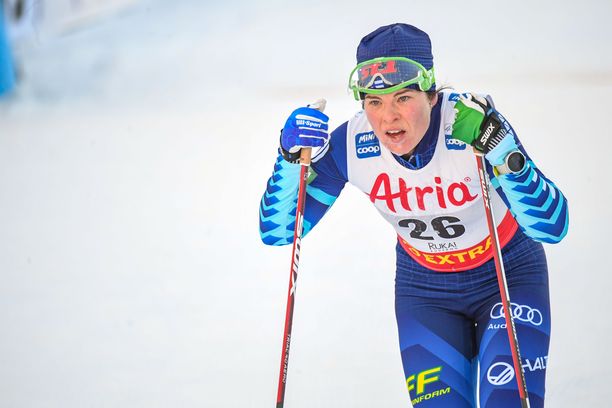 Krista Pärmäkoski nousi kymmenen parhaan joukkoon.