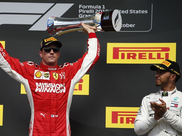 Lewis Hamilton tunnusti Kimi Räikkösen rehdisti paremmakseen USA:n GP:ssä.