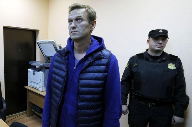 Aleksei Navalnyi alueoikeudessa Moskovassa syyskuussa. 