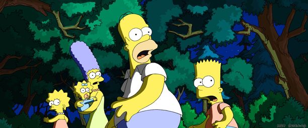 Simpsonit on rajattu uudessa versiossa totuttua pienemmälle alalle.