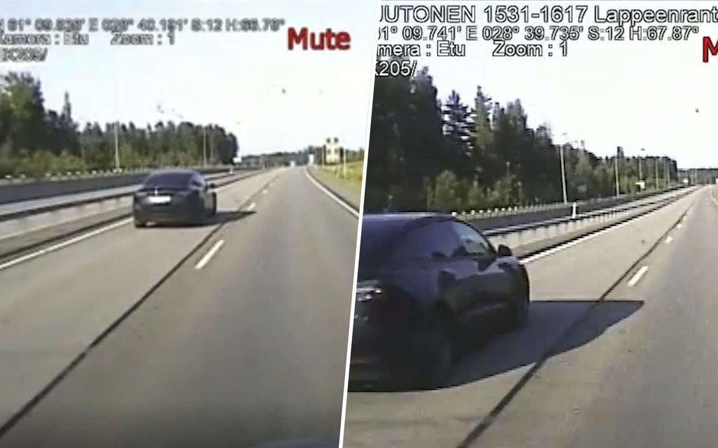 Tesla kulki 115 km/h, kun kuski nukkui – Vaarallinen tilanne tallentui videolle