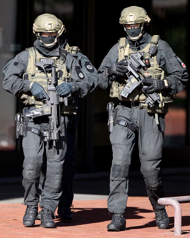 Suuroperaatioon osallistui Saksan poliisin terrorisminvastainen yksikkö GSG9. Arkistokuva.