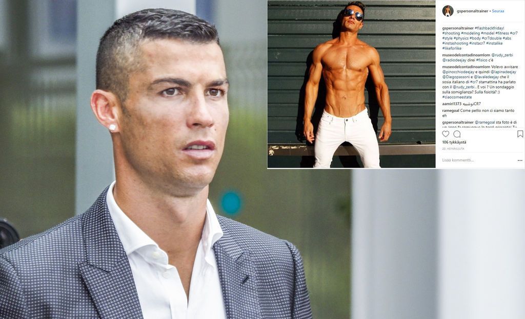 Hämmentävät kuvat: Superfani on aivan kuin Cristiano Ronaldon kaksoisolento - ”Ajattelen kuin hän, syön kuin hän”
