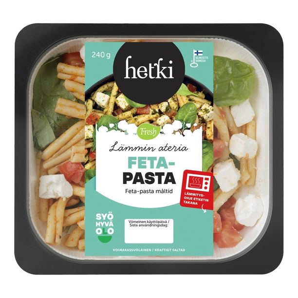 Vilman henkilökohtainen Hetki-suosikki on Lämmin ateria Feta-pasta.