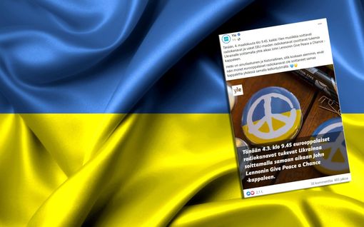 Historiallinen hetki: Euroopan Yleisradiot soittavat tänään kello 9.45 saman rauhanlaulun osoittaakseen tukensa Ukrainalle
