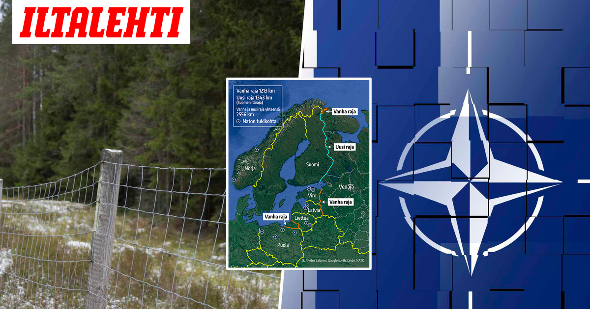 Kartta: Tältä näyttää Naton ja Venäjän uusi raja