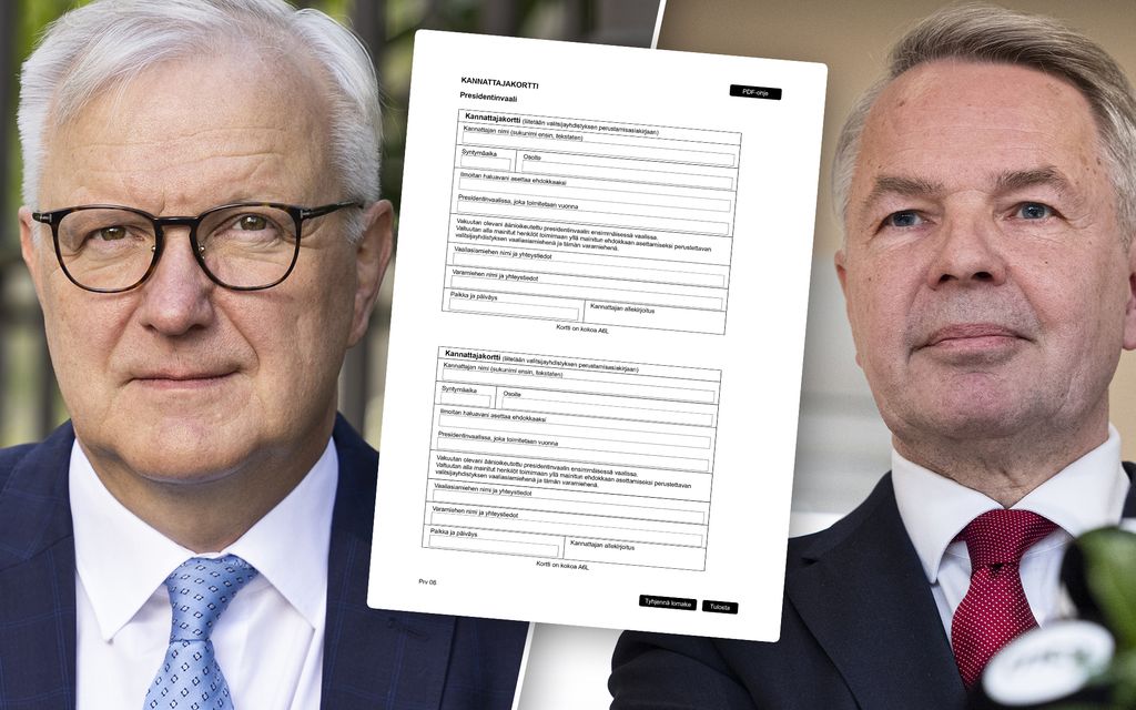 Takkuileeko Haaviston ja Rehnin kannattaja­korttien kerääminen? Tämä keräys­tilanteesta tiedetään nyt 