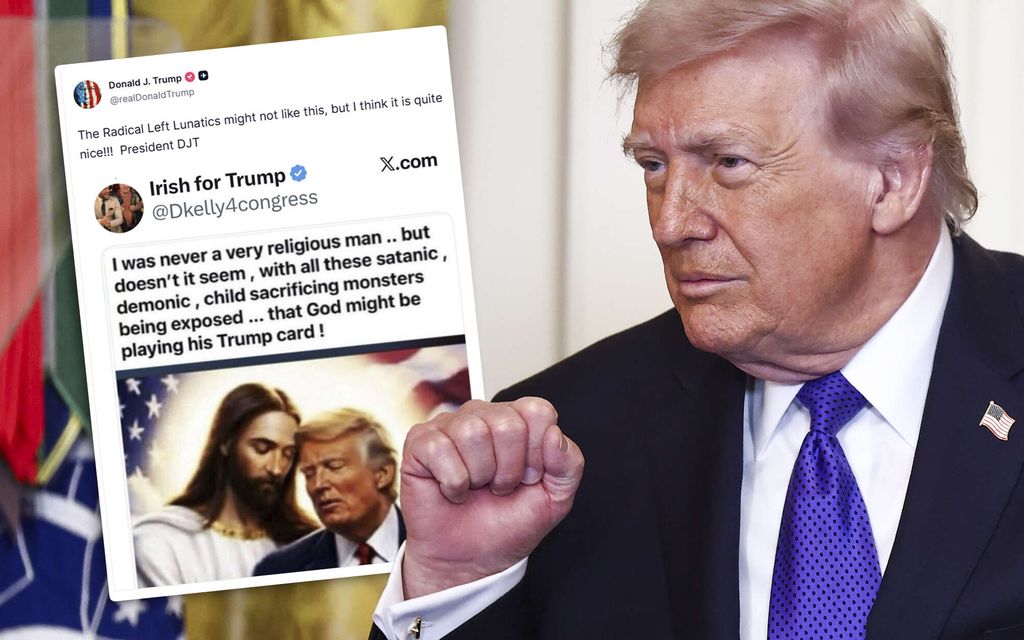 Trump jakoi jälleen hämmentävän Jeesus-kuvan