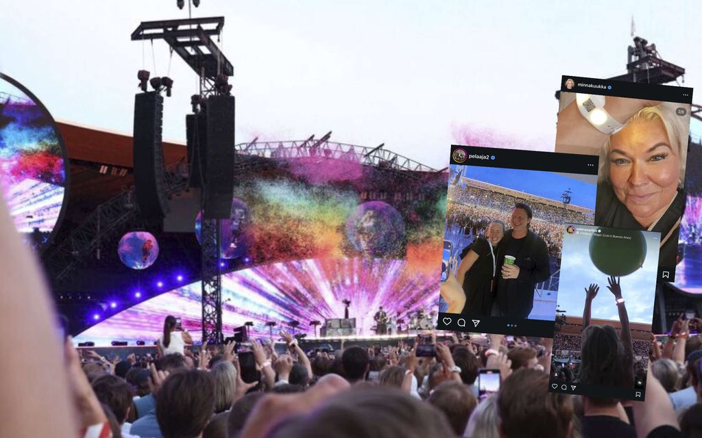 Nämä julkkikset juhlivat Olympia­stadionilla: ”20 vuotta odottanut Coldplayn keikkaa”