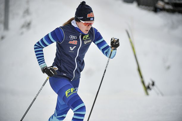 Katri Lylynperä oli Rukan sprinttikarsinnassa paras suomalainen.