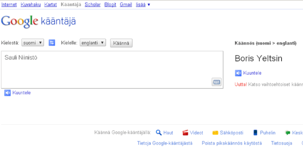 kääntäjä suomi venäjä