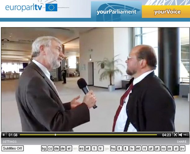 Isä Mitron haastattelun teki Euroopan parlamentin oma EuroparlTV.