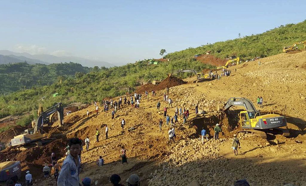 Maanvyörymä Myanmarissa jätti 27 ihmistä loukkuun maan alle - olivat etsimässä jadea