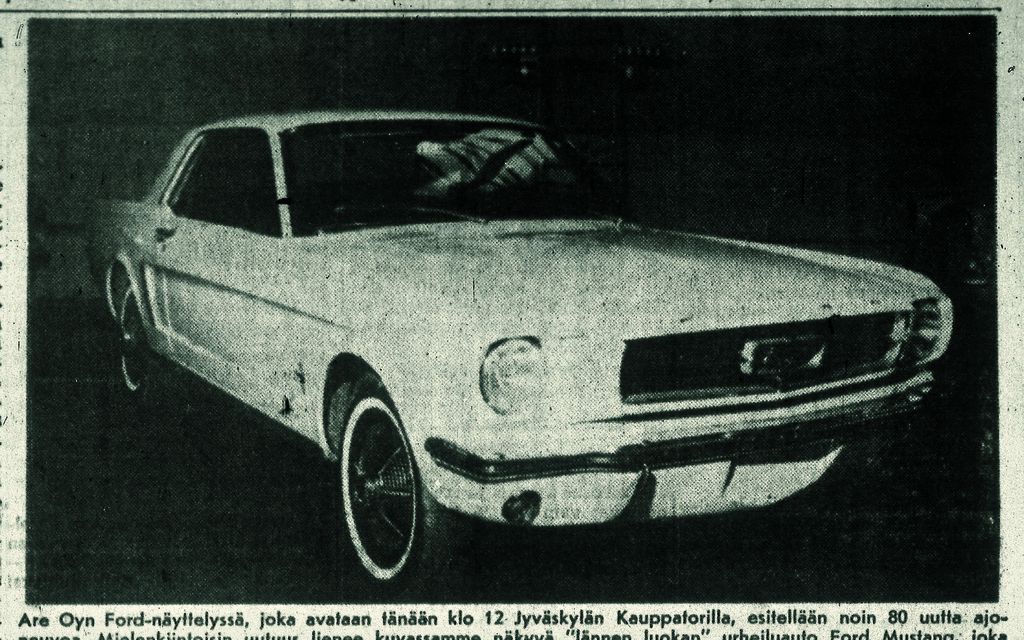 Pieni jyväs­kyläläinen autoliike pilasi maailman­laajuisen julkistuksen – Näin Ford Mustang esiteltiin 60 vuotta sitten 