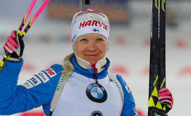 Kaisa Mäkäräinen on noussut MM-kisoissa kuusi kertaa palkintopallille.